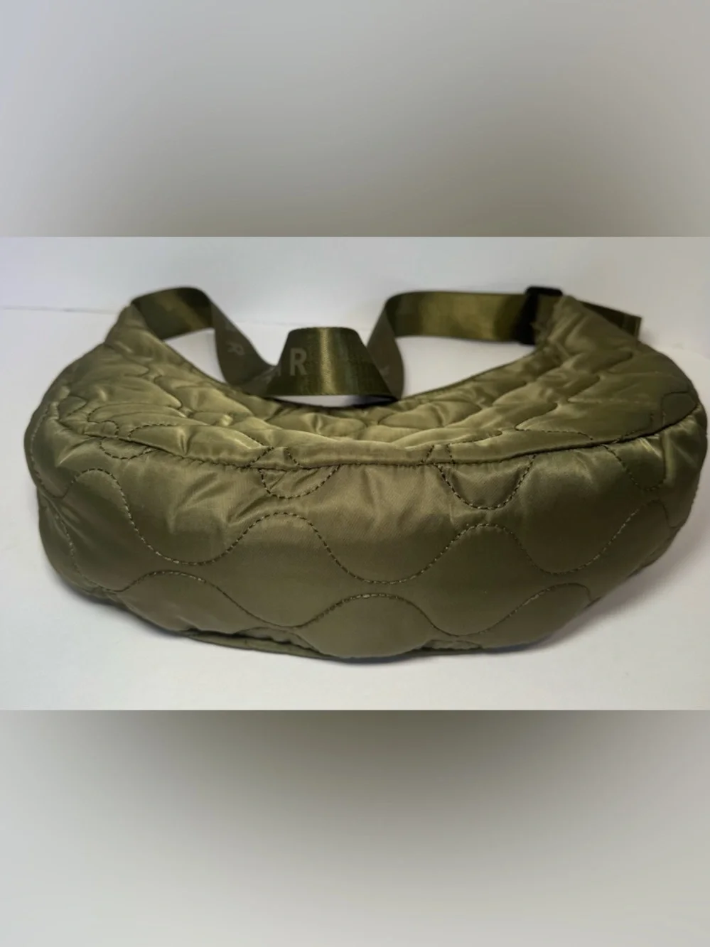 Pajar Asym Quilted Crossbody Forrest green/ orange - Picture 5 of 11